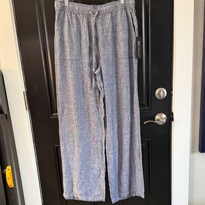 Jones New York Blue Wide Leg Pants
